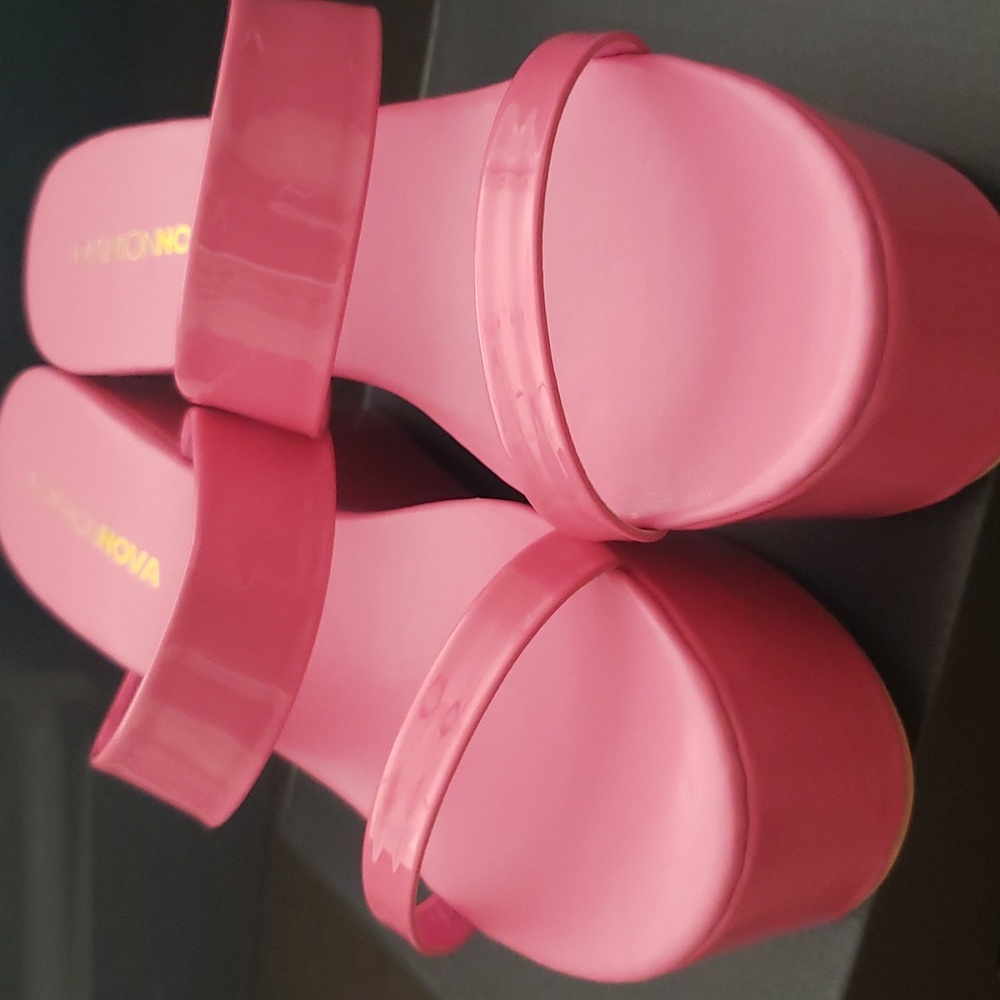 Spring Sandals NWT Platform / Wedges Pink slip on sandals Summer Sandals - Picture 4 of 5